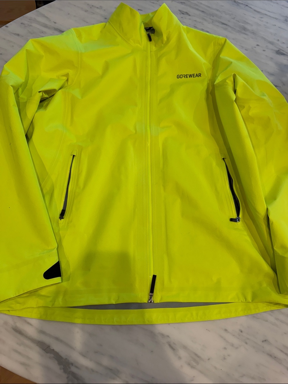 Men's High-Visibility Gore-Tex Yellow Waterproof Jacket
